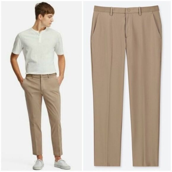 Uniqlo EZY Ankle Pants in Ultra Stretch Dry-EX Fabric - Large - Picture 1 of 10